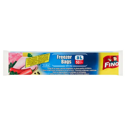 Fino Sáčky na mražení s klipsem 3l 50 ks