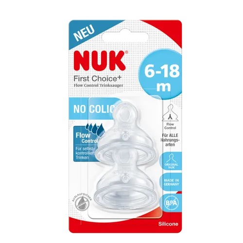 NUK FC+ savička FLOW Control 6-18m. 2ks