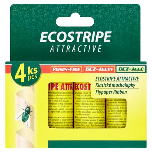 Papírna Moudrý Ecostripe Attractive klasické mucholapky 4 ks