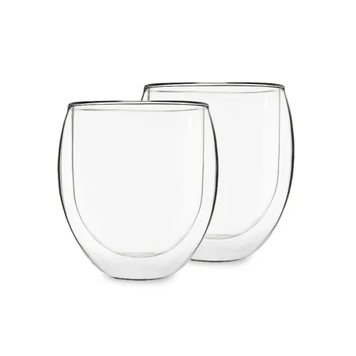 Feelino Teeglas Ice 2-er-Set 320 ml spülmaschinenfest hochwertiges Borosilikatglas