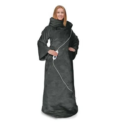 Klarstein Slanket Heizdecke mit Ärmeln 120W 155x180cm Coral Fleece