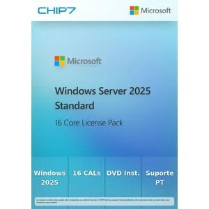 Microsoft OEM WinServer Standard 2025 PT DVD 16 Cr