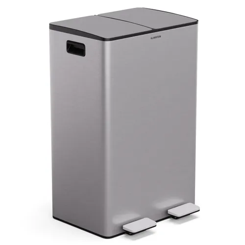Klarstein EcoVista Mülleimer mit Kompostbehälter Abfalleimer 60 Liter + 3L Kompostbehälter Soft-Close