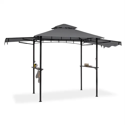 Blumfeldt Steakhouse Wings Pavillon 244x260x152cm 160 g/m² PE flammhemmend Stahl