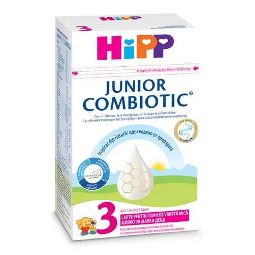 Formula de lapte praf, Junior Combiotic 3, +1 an, 500g, Hipp