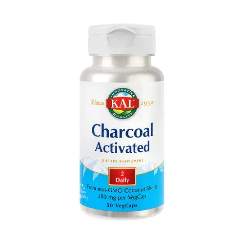 Charcoal Activated (Carbune medicinal) 280 mg Kal, 50 capsule, Secom