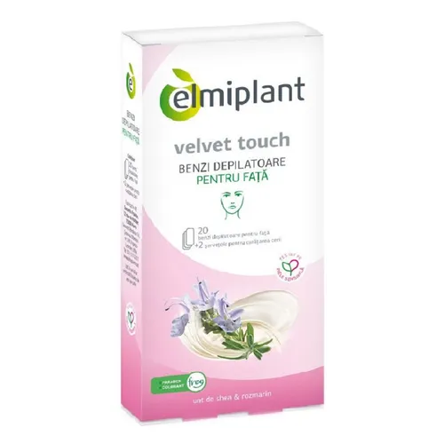 Benzi Depilatoare fata Velvet Touch, 2*10 bucati, Elmiplant