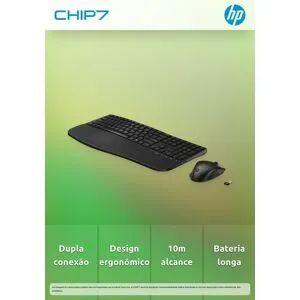 Conjunto de Teclado e Rato HP 685 Comfort Dual-Mode