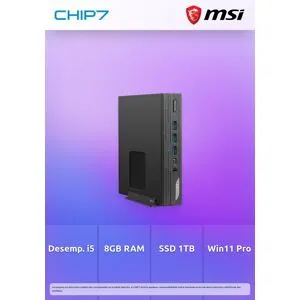 Mini PC MSI - I5 1235U / 8GB RAM / 1TB SSD / Windows 11 Pro - SFF PRO DP10 12M-212ES
