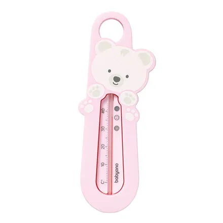 BabyOno teplomer do kúpeľa Macko - ružová