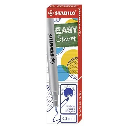 Stabilo Náplň EASY original modrá 0,3mm/ 3ks