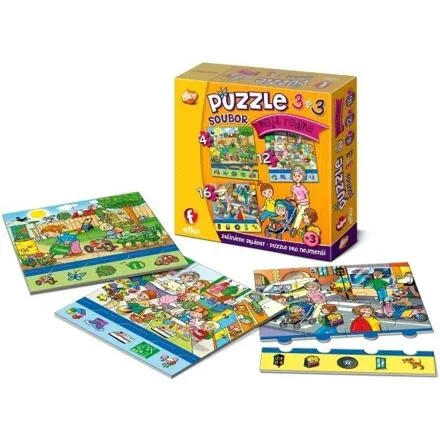 Efko Súbor puzzle 3v1 "Moja rodina"