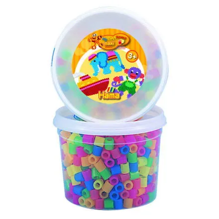 Hama Mix korálikov v tube v neónových farbách - 600 ks - MAXI