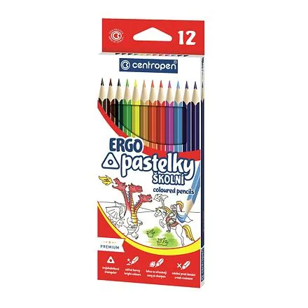 Centropen Pastelky 12 farieb trojhranné