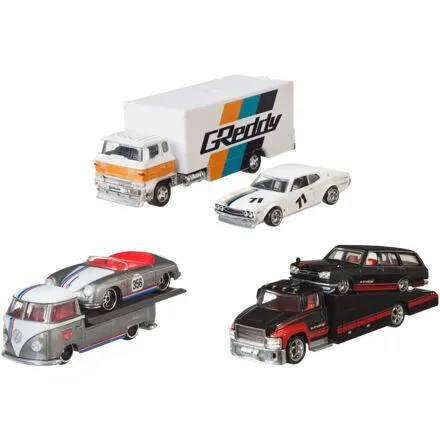 Mattel Hot Wheel Ťahač a závodný angličák, viac druhov