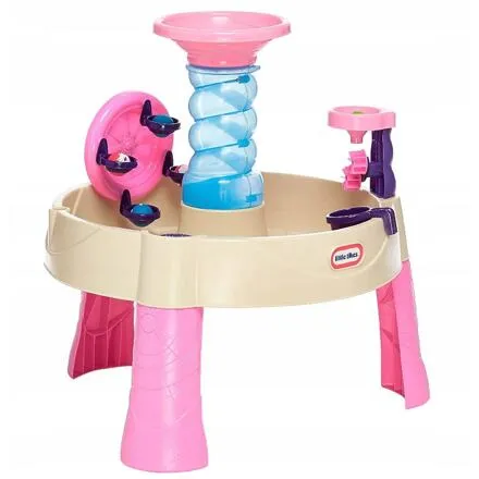 Little Tikes Špirálovitý vodný stôl - ružový