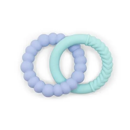 Jellystone Designs Hryzátko Slnko,  mätové/modré