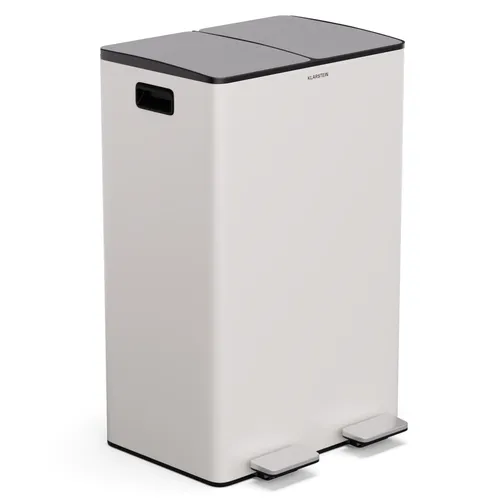 Klarstein EcoVista Mülleimer mit Kompostbehälter Abfalleimer 60 Liter + 3L Kompostbehälter Soft-Close