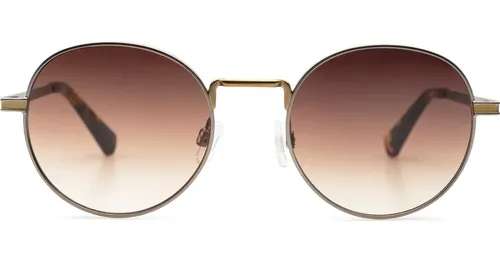 Hawkers Gold Havana Moma - rund sonnenbrillen, unisex, gold