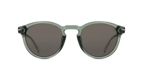 DAVID BECKHAM DB 1111/S Pány-Sluneční brýle Celoobrubové Kulatý Acetát-rámy, khaki matná