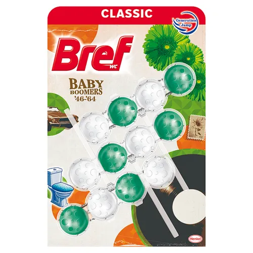 Bref Baby Boomers '46-'64 tuhý WC blok 3 x 50g