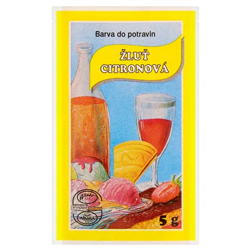 Barva do potravin žluť citronová 5g
