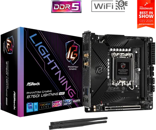 ASRock B760I Lightning WiFi Micro-ATX LGA1700 Intel B760