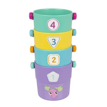 Playgro - Počítanie s farebnými skladacími vedierkami