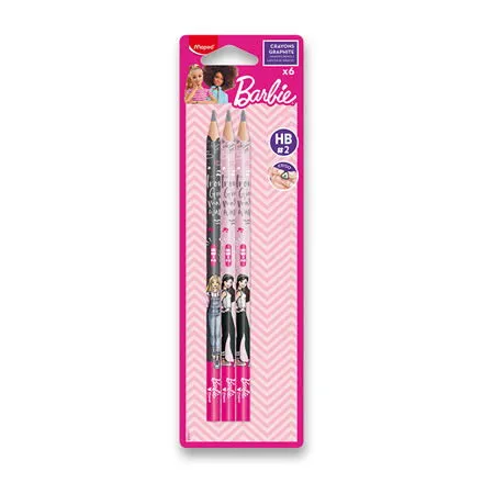 Maped Barbie Bezdrevné grafitové ceruzky 6 ks, BL