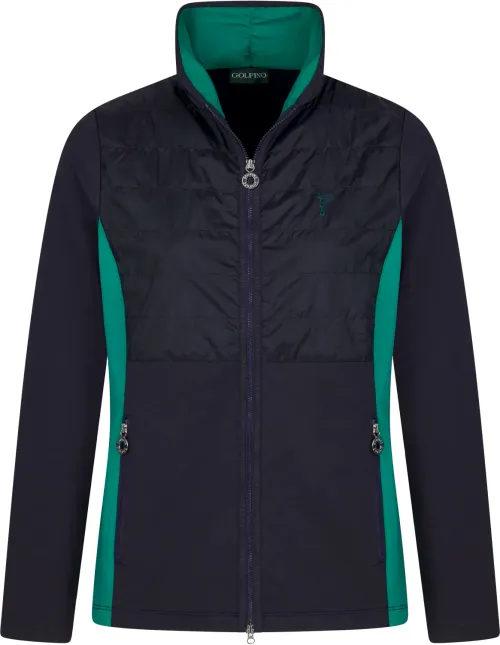 Golfino Paola Sweat Techno Windjacke, dunkelblau/grün