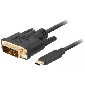 Lanberg Usb-C Till Dvi-D Kabel Svart - 3m