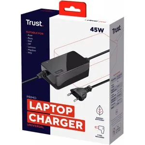 Trust Primo Universal 45w Laptop Laddare - Svart