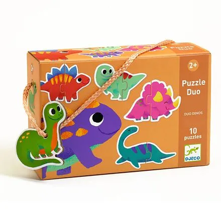 DJECO Duo puzzle Dinos