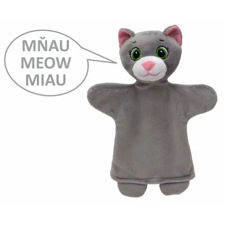 Moravská Ústredňa Mačka 26cm, zvukový maňuška