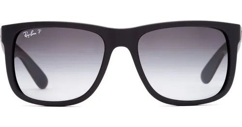 Ray-Ban Justin RB4165 622/T3 - quadratisch sonnenbrillen, unisex, schwarz, polarisiert
