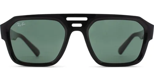 Ray-Ban Corrigan RB4397 667771 54 - rektangelt solbriller, unisex, sort