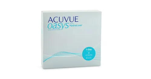 Acuvue Oasys 1-Day med HydraLuxe (90 linser) - endagslinser, silikone hydrogel sfæriske og asfæriske sports, Senofilcon A