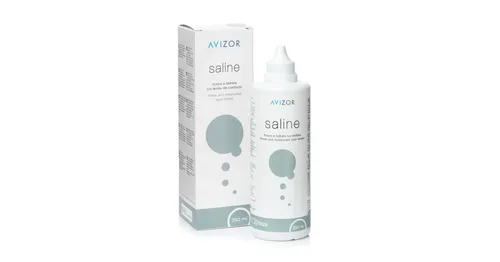 Avizor Saline 350 ml - fysiologisk saltopløsning - linsevæske