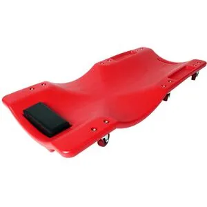 Deuba® Kfz Werkstattliege Rot 90x40x10cm