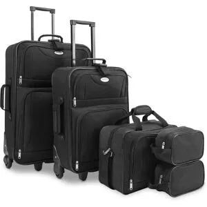 monzana® Koffer Set 5-tlg Schwarz