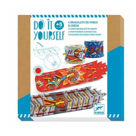 DJECO DIY Náramky superhrdinov na dotvorenie
