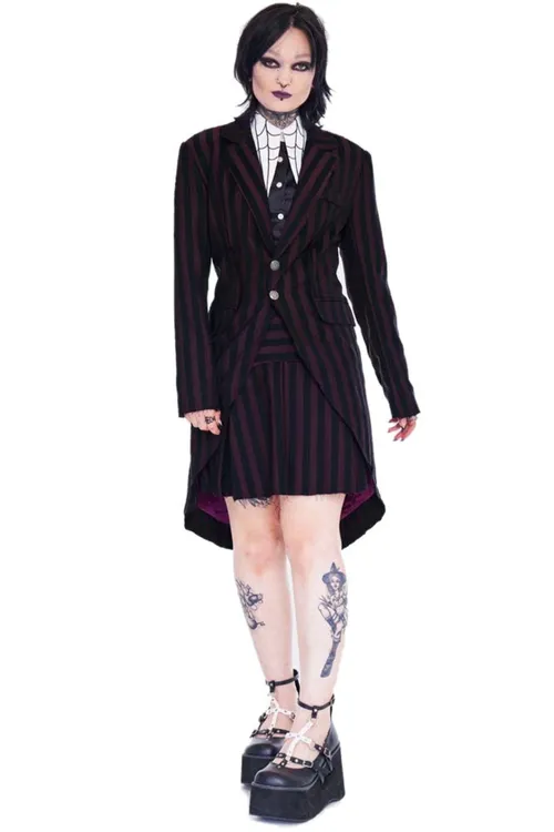 Unisex Mantel (Jacke) JAWBREAKER - Striped Lang - Multi