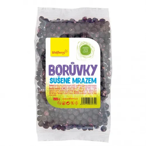 Wolfberry Borůvky lyofilizované