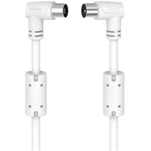 Hama Antennenkabel Koax-Stecker-Koax-Kupp.90° 5,0m TV-Antennenkabel 90dB 90° Winkel