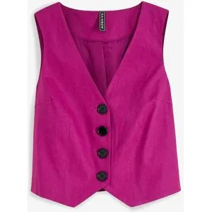 bonprix Anzugweste mit Leinen lila 36/46/34/42/38/48/44/40