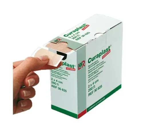 náplast poinjekční Curaplast sensitiv 2 x 4 cm 250 ks