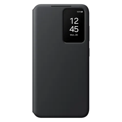 Samsung Smart View Wallet Sort Beskyttelsescover til Samsung S24