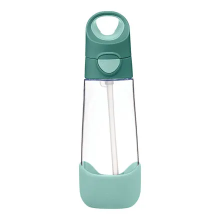 b.box Fľaša na pitie so slamkou 600 ml - emerald forest