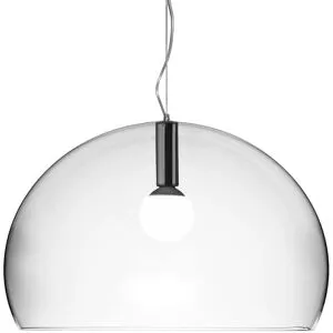 Kartell - Big FL/Y Pendelleuchte, klar transparent