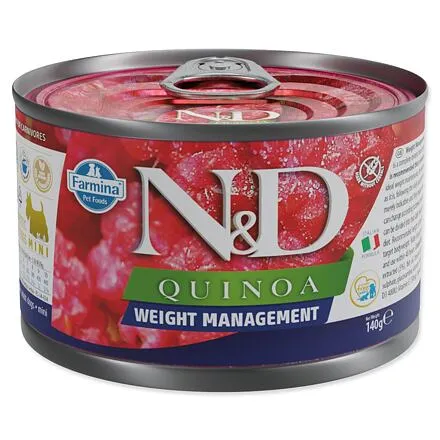 KONZERVA N&D DOG QUINOA WEIGHT MANAGEMENT 140g